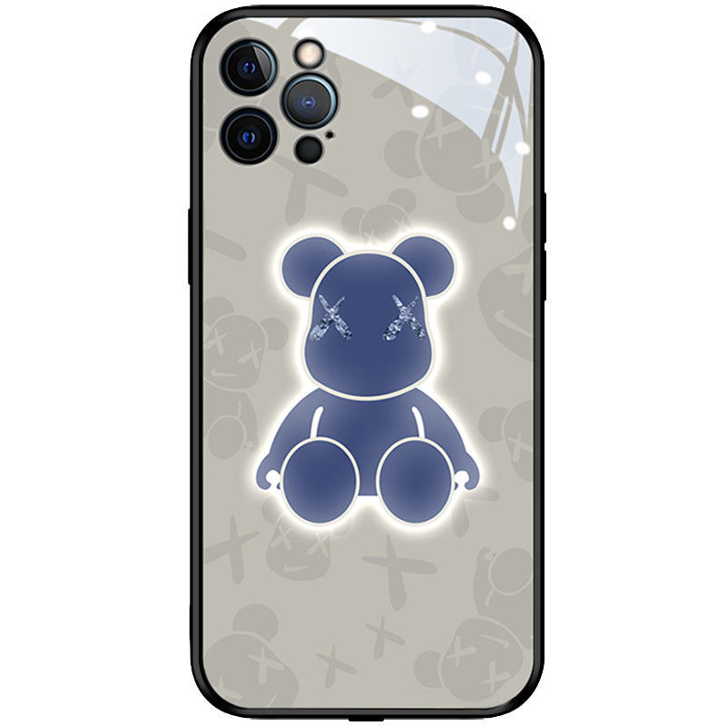 Glowing Phone Case with Bear Design for Incoming Calls